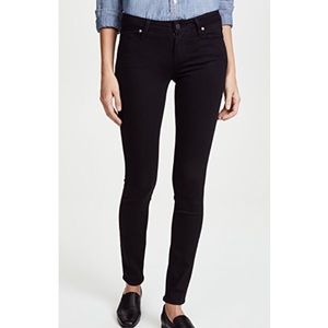 Paige Verdugo Ultra Skinny mid rise black jeans
